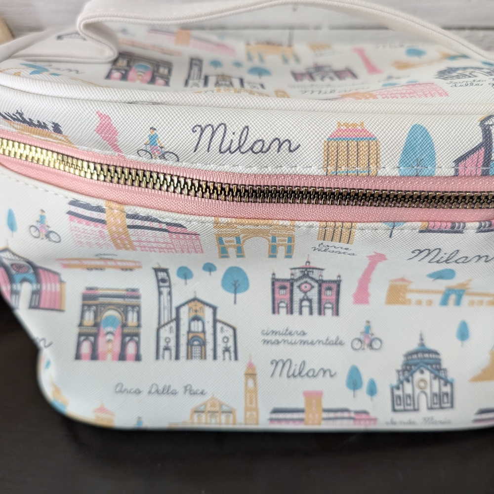 Set Of Five Makeup Bags-Dusney, Kate Spade, Rae Dunn - Picture 3 of 9